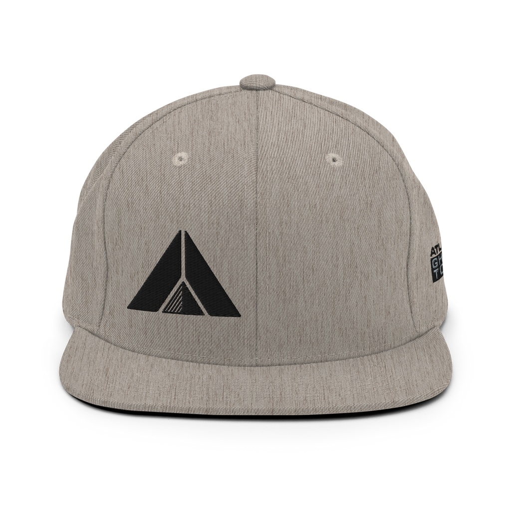 Snapback Cap SIDE LOGO Embroidery Heather Grey