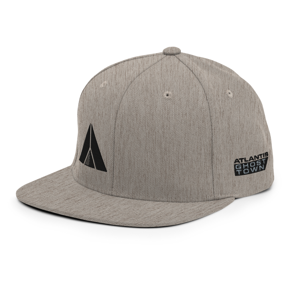 Snapback Cap SIDE LOGO Embroidery Heather Grey