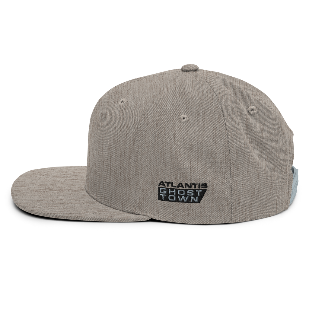 Snapback Cap SIDE LOGO Embroidery Heather Grey