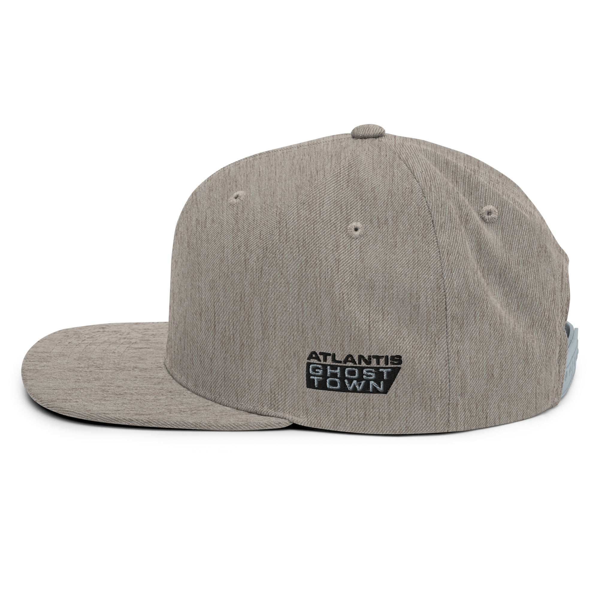 Snapback Cap SIDE LOGO Embroidery Heather Grey