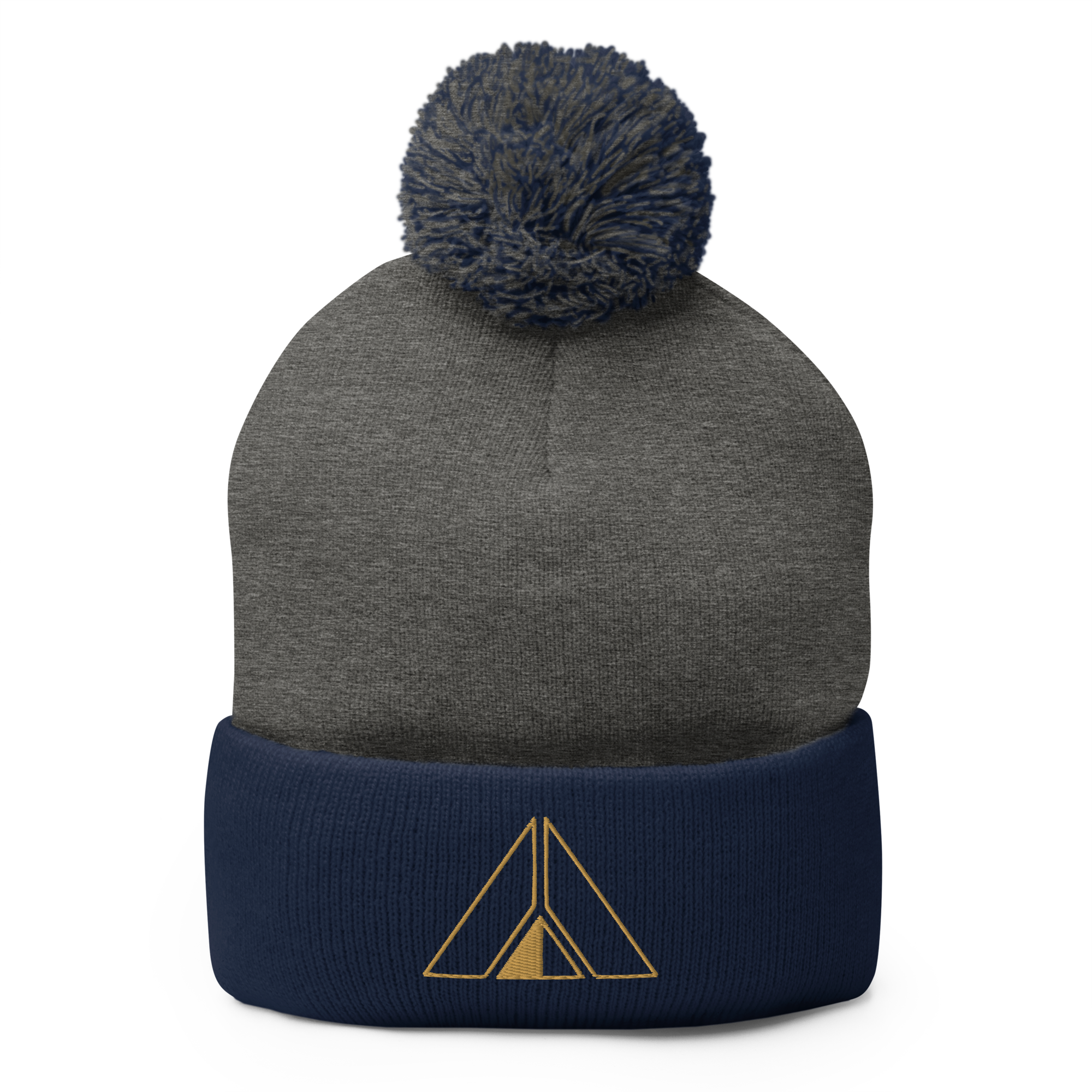 Pom-Pom OUTLINE LOGO Embroidery Grey/Navy